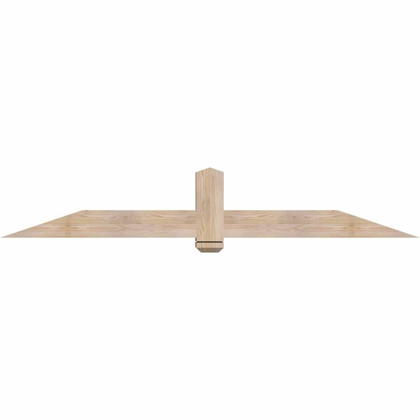 Ekena Millwork Eugene Smooth Timber Gable Bracket, Douglas Fir, 84"W x 14"H x 5 1/2"D x 5 1/2"F, 4/12 Pitch GBW084X14X0606EUG00SDF - main
